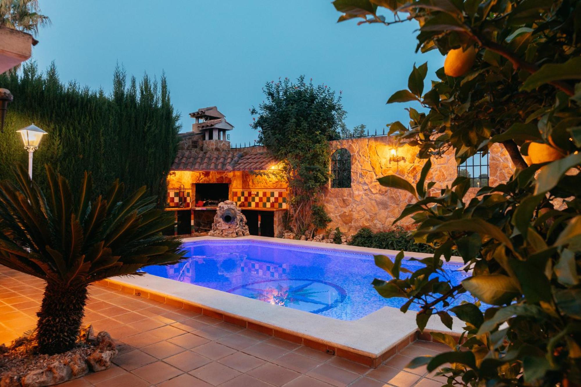 Chalet, Villa Rodeada De Naturaleza Piscina A Doce Klm De Valencia Y 7 Del Aeropuerto 외부 사진